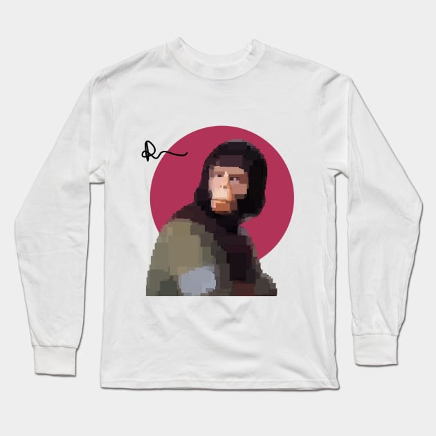 Planet of the Apes Portrate Long Sleeve T-Shirt by CocoDesign